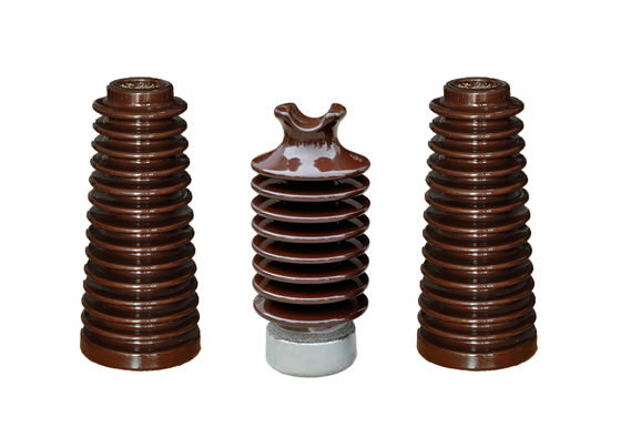 Màu nâu 381mm chiều cao 12,5kN Sứ cách điện để phân phối điện