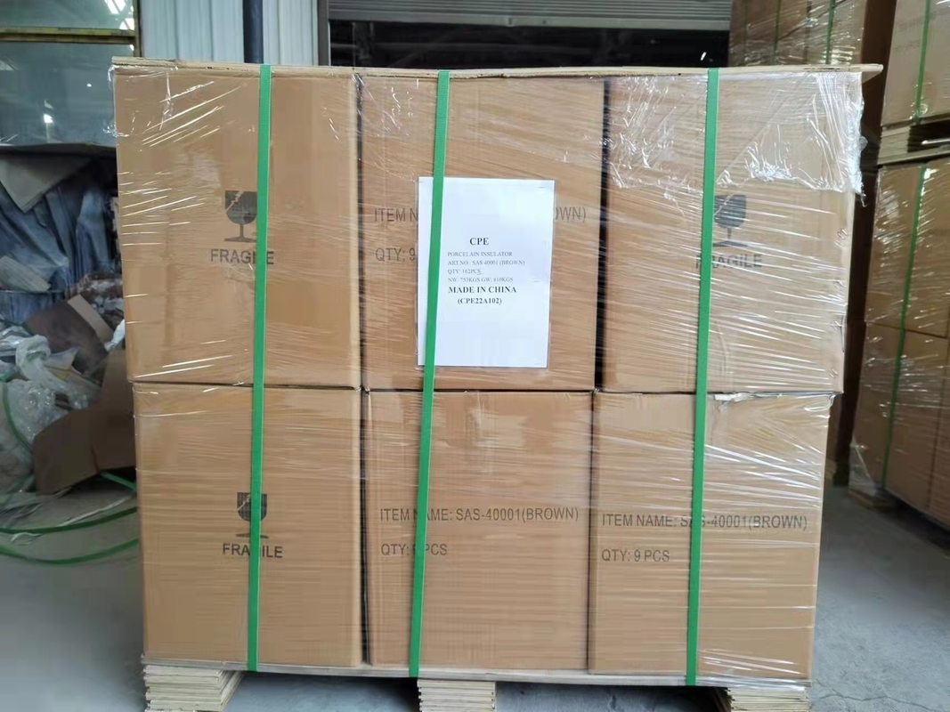 IEC 60168 Dầu Máy biến áp ASS Ống lót bằng sứ Nâu tráng men Thị trường Hàn Quốc 150kV