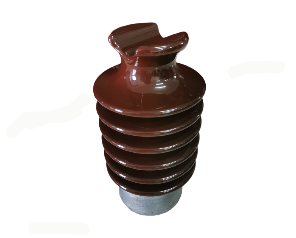 Màu nâu sáng tráng men OEM 22kV Sứ cách điện