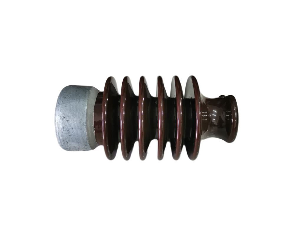 Màu nâu sáng tráng men OEM 22kV Sứ cách điện