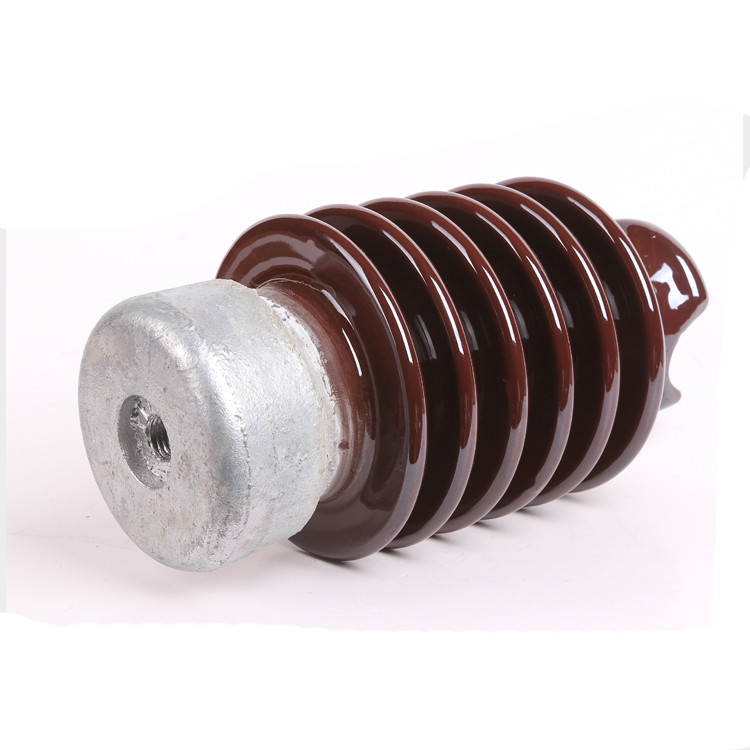 Màu nâu sáng tráng men OEM 22kV Sứ cách điện