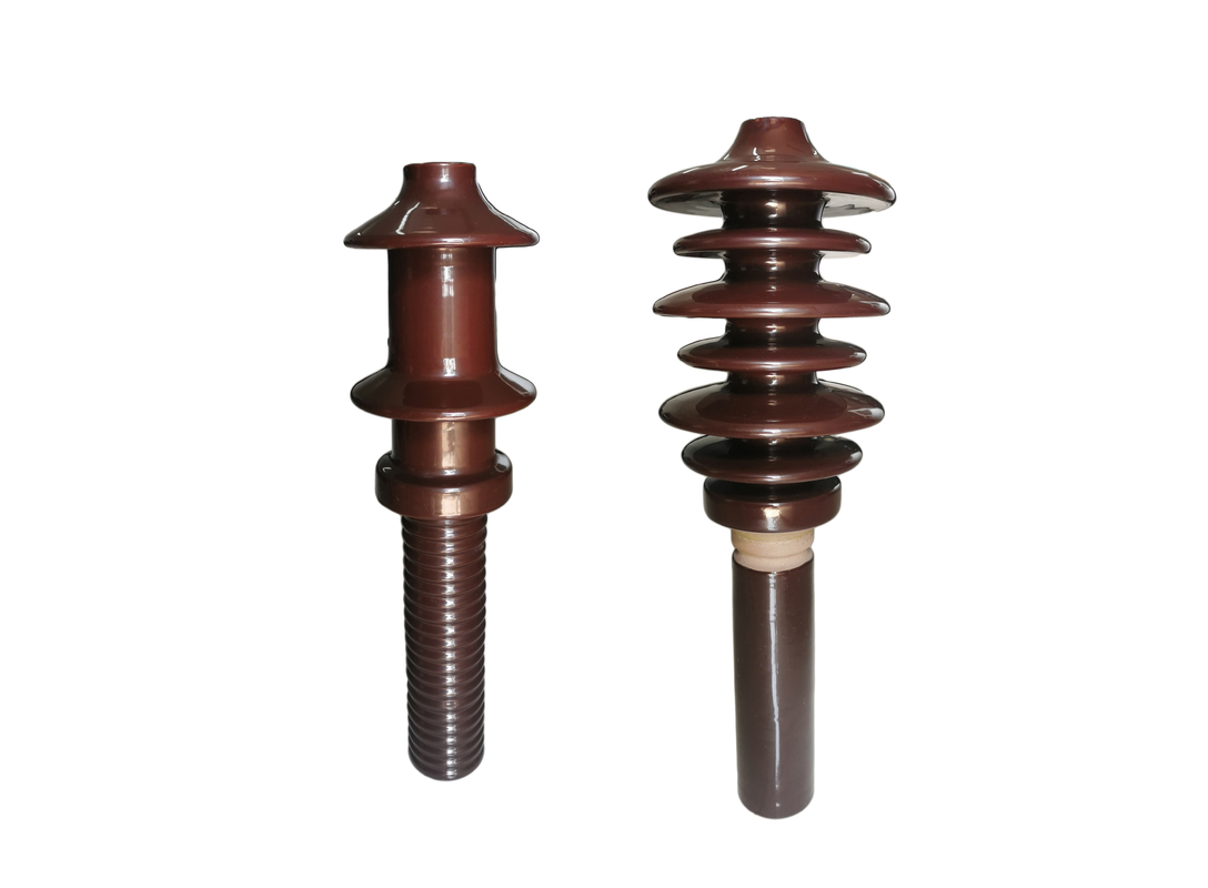 Cách điện đường dây điện bằng sứ 10NF250 màu nâu được khách hàng
