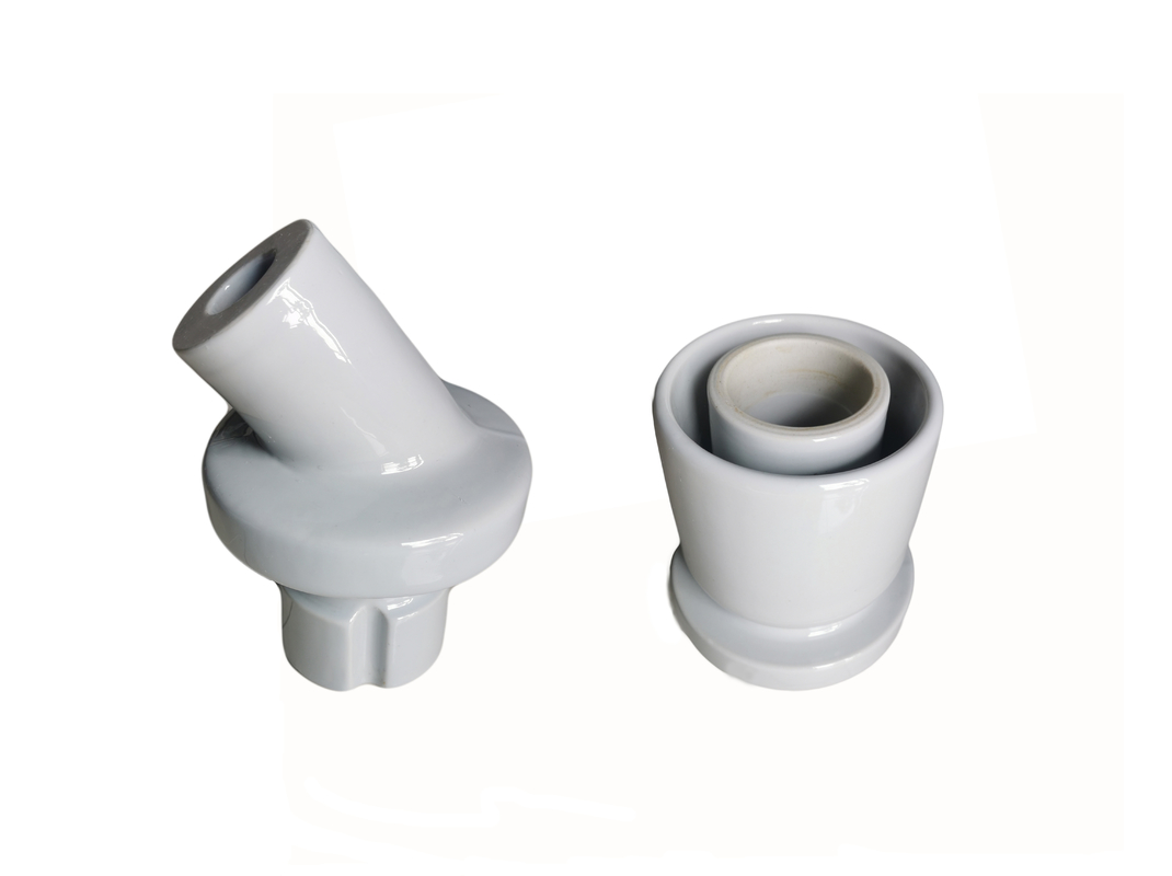 Hình dạng khác nhau Cách điện đường dây điện bằng sứ / OEM có sẵn