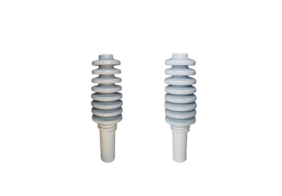 Cách điện đường dây điện bằng sứ ANSI 25KV màu xám nhạt