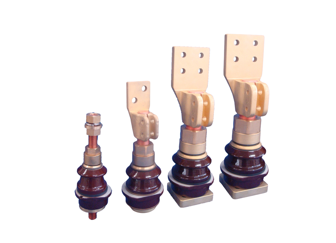 Lắp ráp ống lót bằng sứ DT1-250A với thanh cái bằng đồng