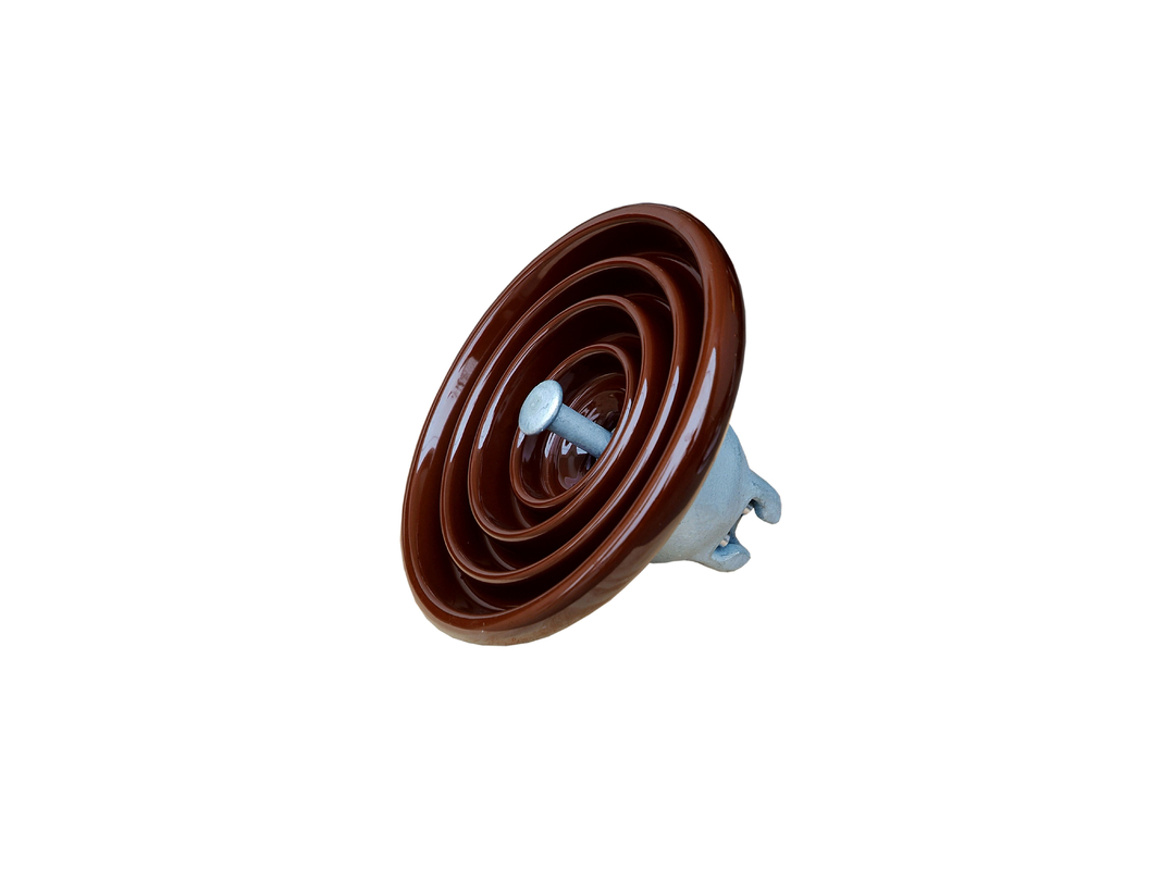 Màu nâu Cách điện treo bằng sứ OEM ANSI 52-4