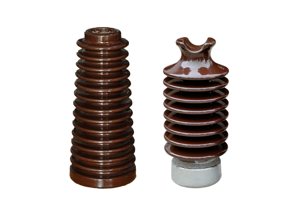 Màu nâu 381mm chiều cao 12,5kN Sứ cách điện để phân phối điện