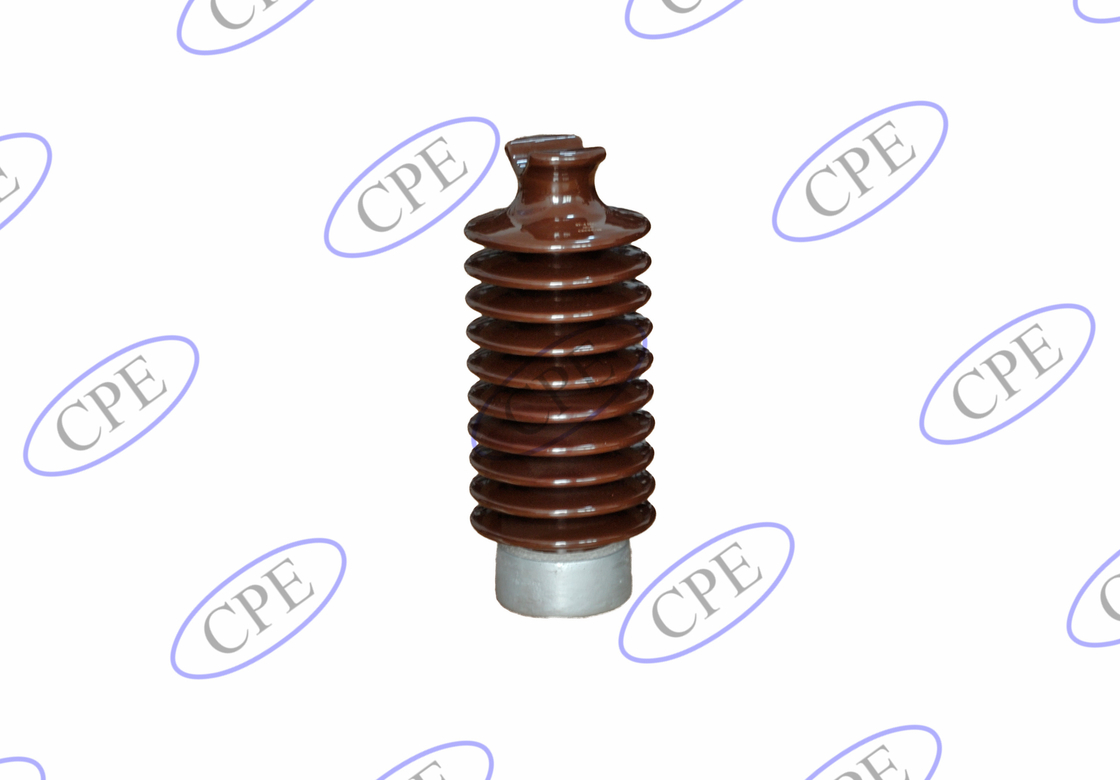 ANSI 57-6 12.5kN Vật liệu cách điện bằng sứ màu nâu nằm ngang