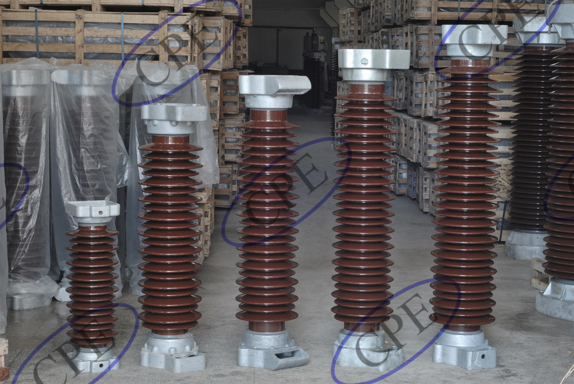Bộ cách điện chống sét bằng sứ nâu 42KV cho đường dây truyền tải