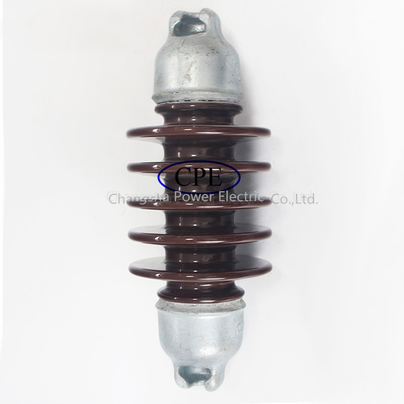 Đường dây điện áp cao Cách điện treo bằng sứ Màu nâu