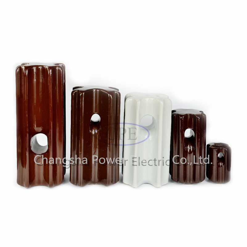 Làm sạch cách điện căng thẳng 89KN ANSI 54-4 Chất cách điện căng bằng sứ Màu nâu hoặc xám