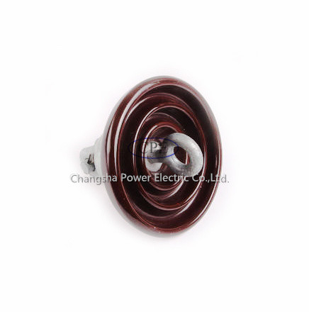 Màu nâu Cách điện treo bằng sứ ANSI 52-4 Mật độ OEM Có sẵn