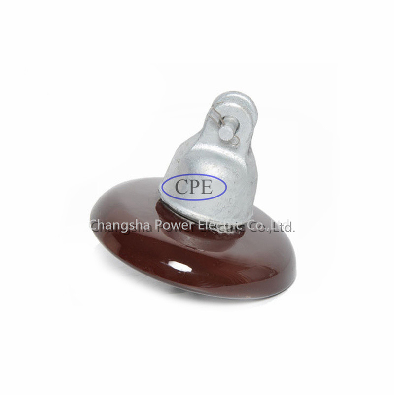 Màu nâu Cách điện treo bằng sứ ANSI 52-4 Mật độ OEM Có sẵn