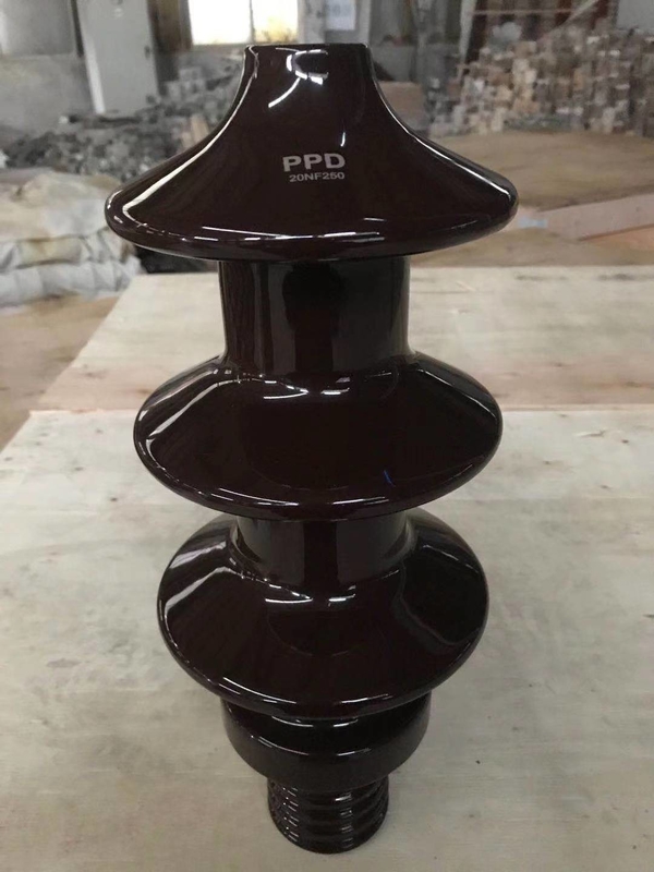Bụi sứ màu nâu 20NF250 cho máy biến áp phân phối loại dầu