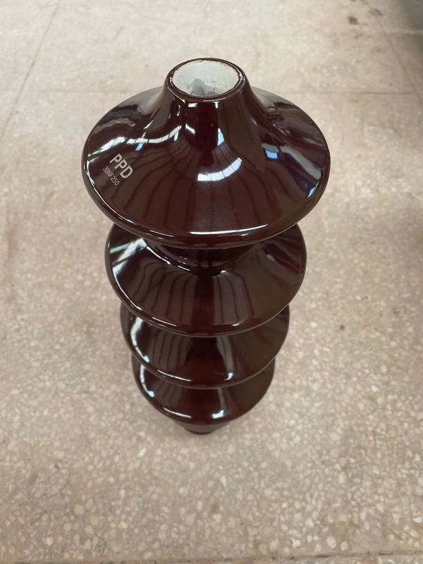 OEM DIN 42531 Ống lót sứ biến áp tráng men màu nâu 30NF250