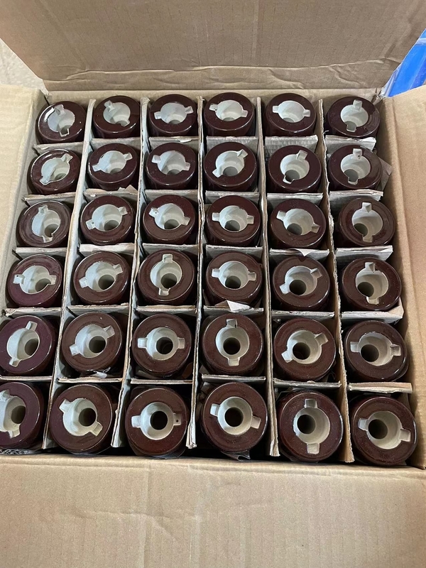 1kV 200A Sứ OEM Vẽ Ống lót Máy biến áp Chì Màu nâu Tráng men